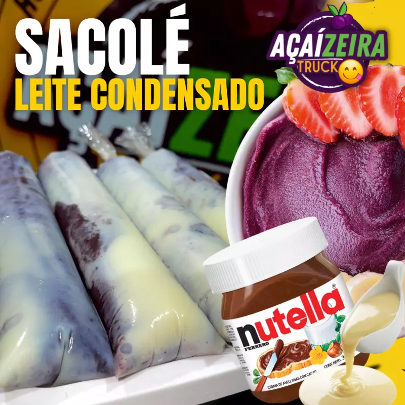 Sacolé Gourmet c/ Leite Condensado