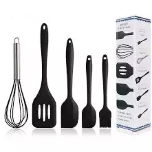 Jogo de Talheres 5 Peças em Silicone