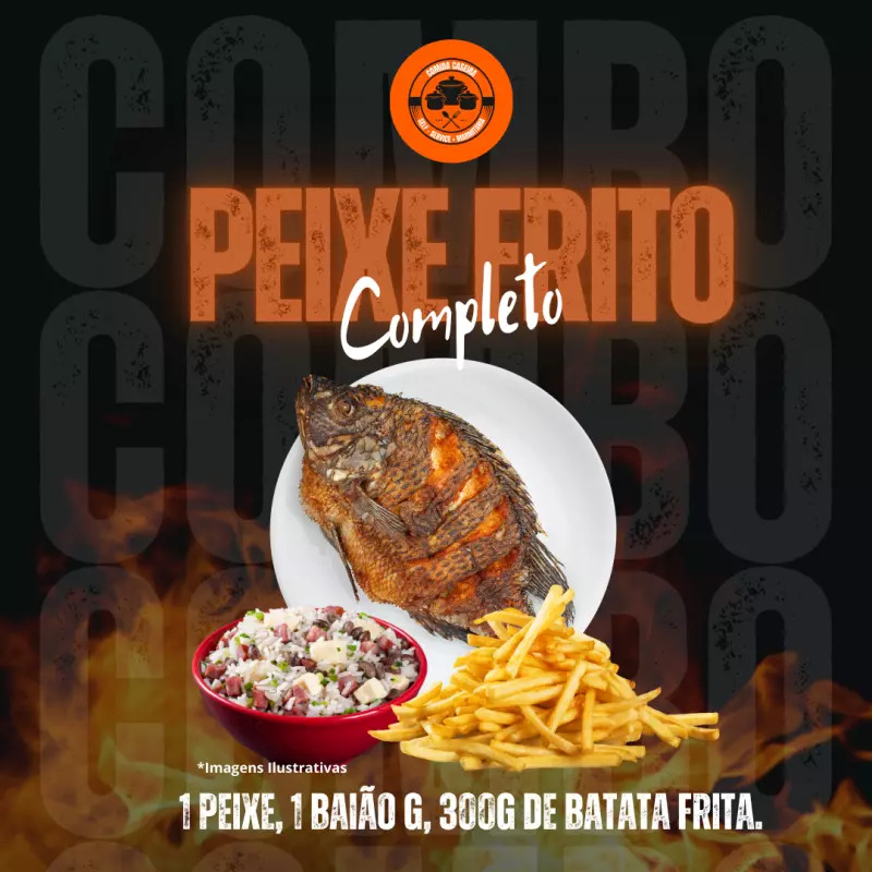 PEIXE FRITO COMPLETO