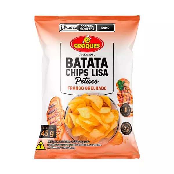 Batata Chips Frango Grelhado 45g