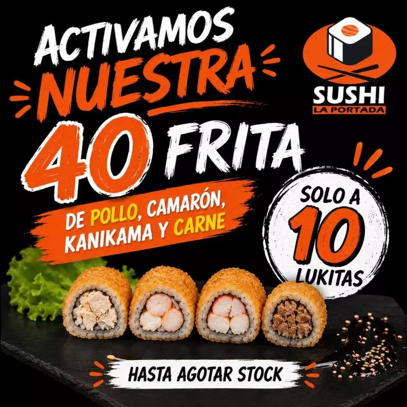 40 fritas X 10 lukitas