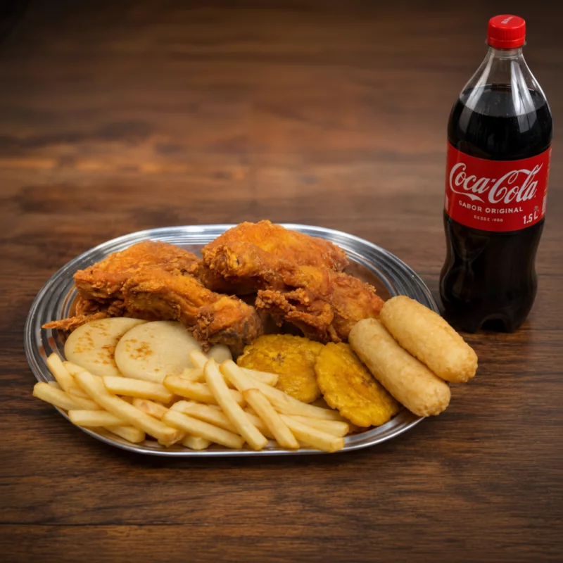 1/2 POLLO BROASTER COMBO
