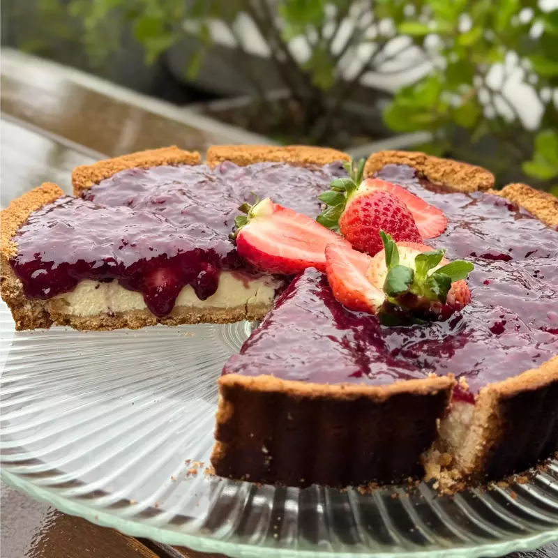 Cheesecake frutas vermelhas