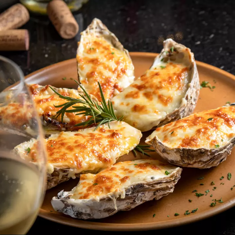 Ostras Gratinadas