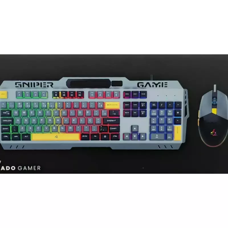 KIT TECLADO GAMER KNUP KP-TE147