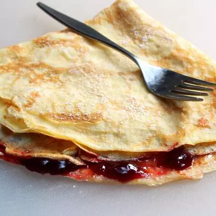 Crepe com Compota