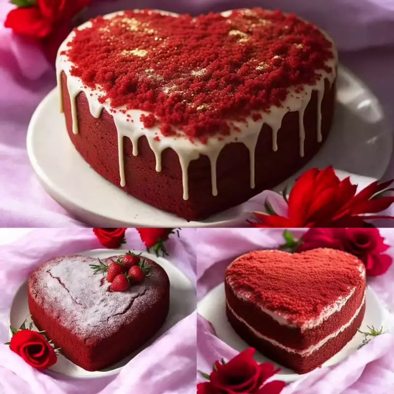 Torta Corazón Red velvet 🌹