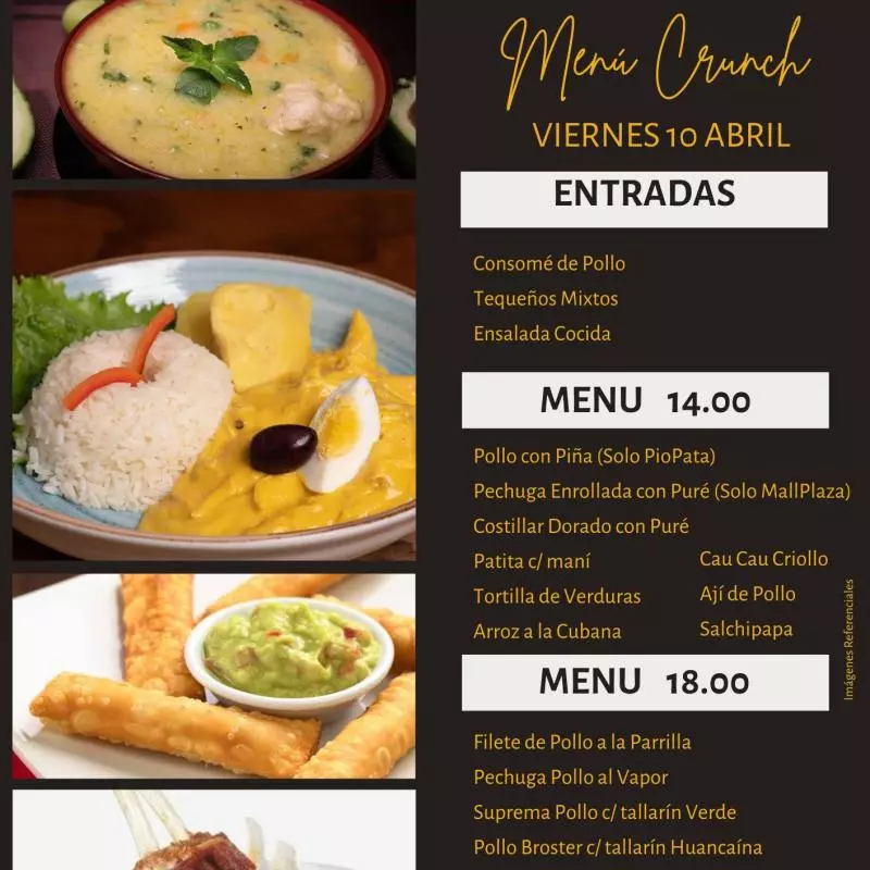 Menú 14.00 soles