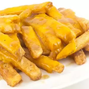 Papas Gajo con queso cheddar