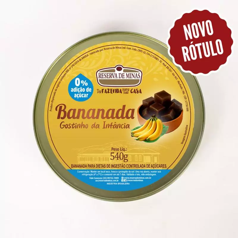 Bananada Reserva de Minas 540g