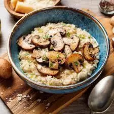 Risoto de cogumelos trufados
