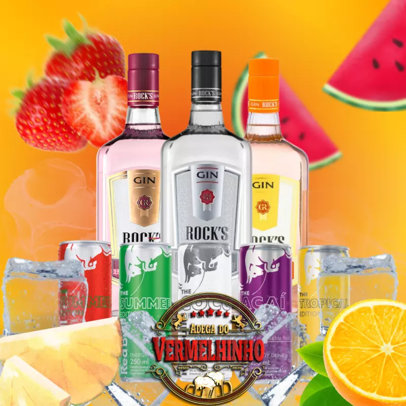 COMBO GIN ROCK'S C/ REDBULL