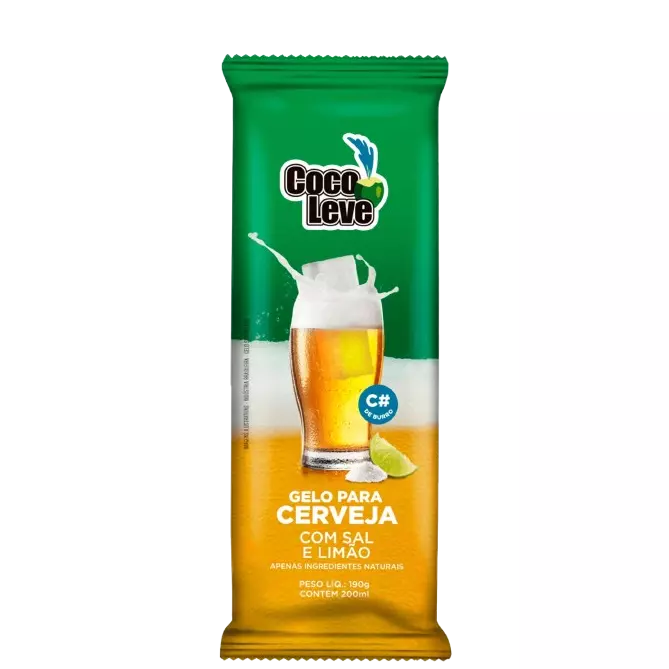 Gelo Coco Leve - Sabor Cerveja