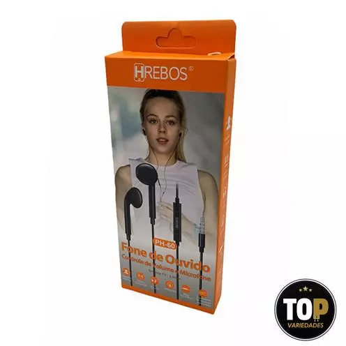 Fone De Ouvido P3 Ph-60 Hrebos