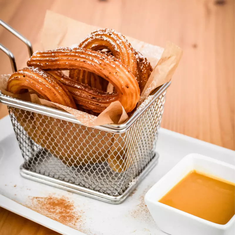 Churros c/doce de leite ou nutella