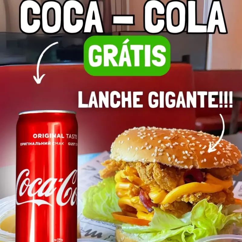 BIG CHEESE + COCA GRÁTIS
