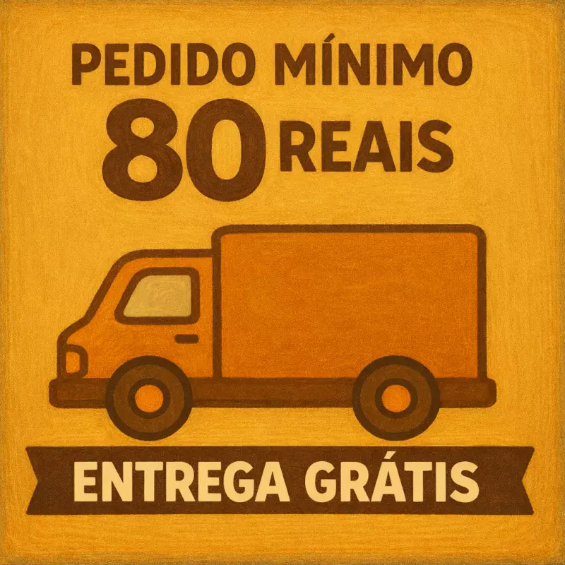 Pedido mínimo R$80- Entrega grátis