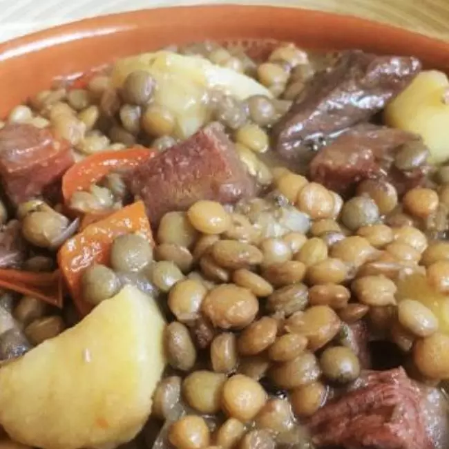 Guiso de lentejas