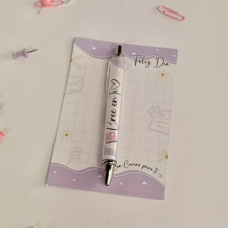 Tarjeta + lapicero secre