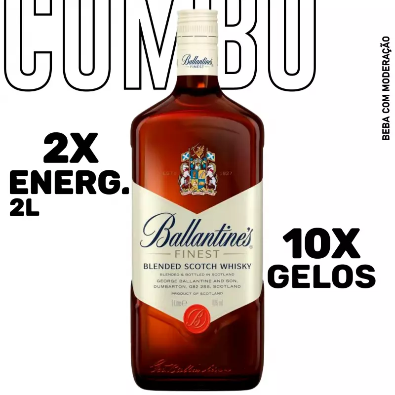 Combo Whisky Ballantines Finest 1L