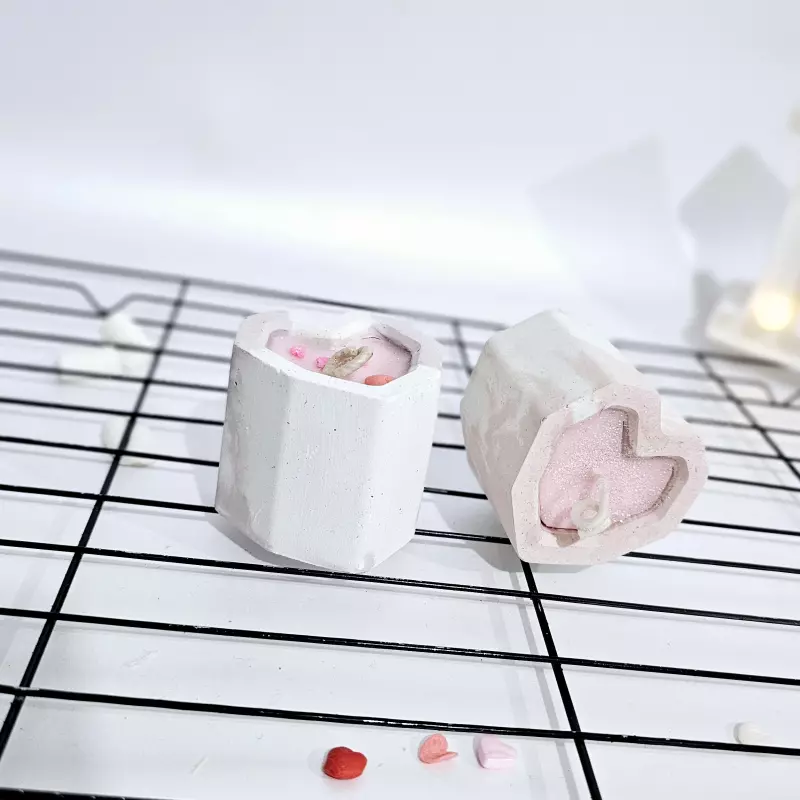 Vela cerámica corazón aya