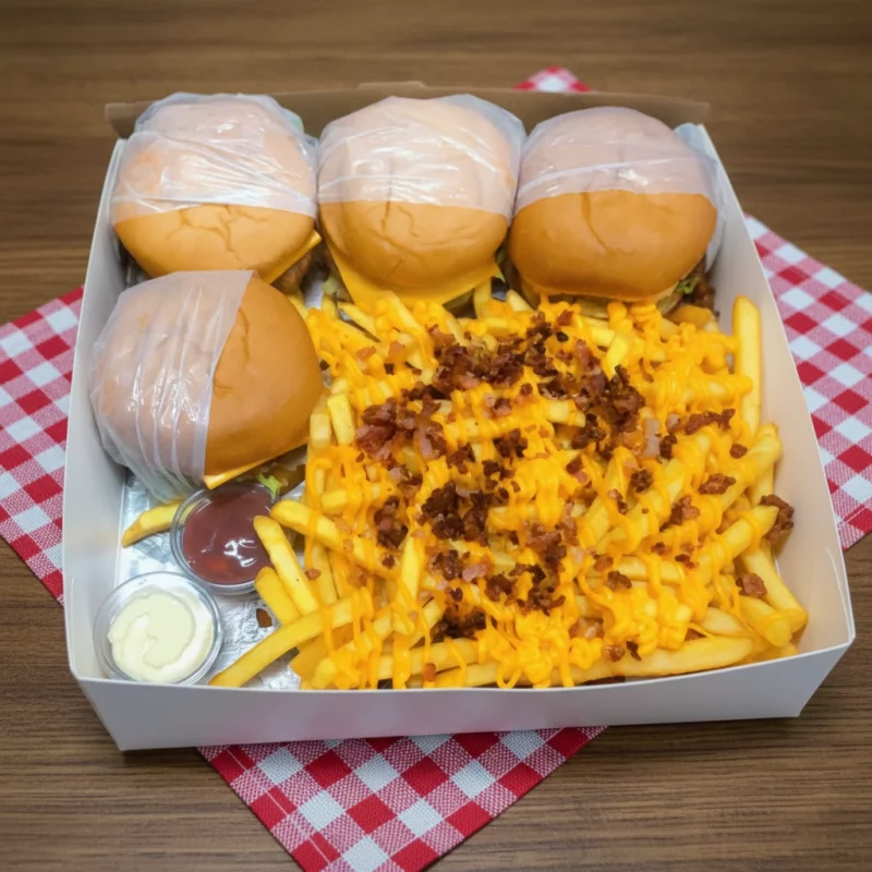 Cx Família c/ cheddar e bacon 02