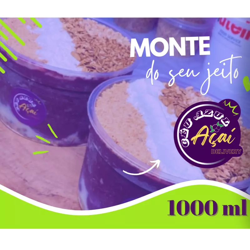 Açaí - Pote 1000ml