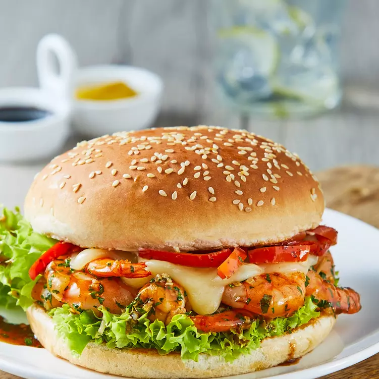 HAMBURGUESA DE CAMARÓN