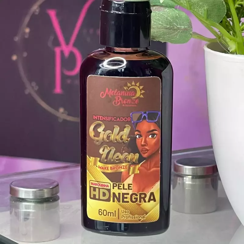 Auto bronzeador Gold Neon Pele Negra