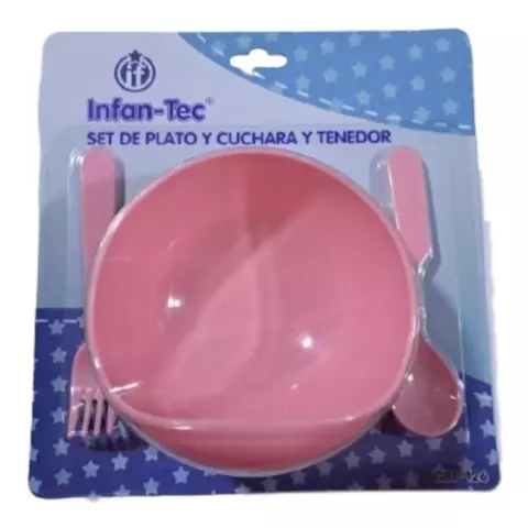Plato - Cuchara -  Tenedor Infan-Tec