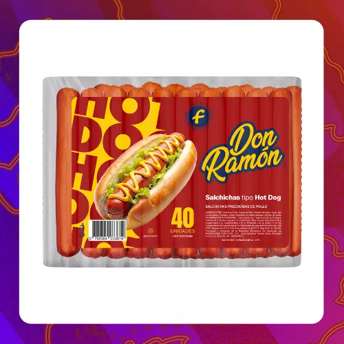Unidad Don Ramon Hot Dog 40uds