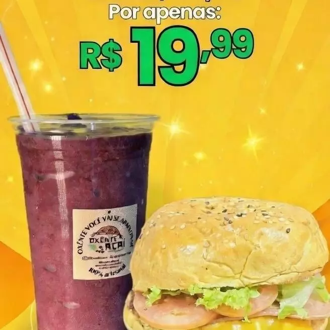 1 completo + 1 vitamina de açaí