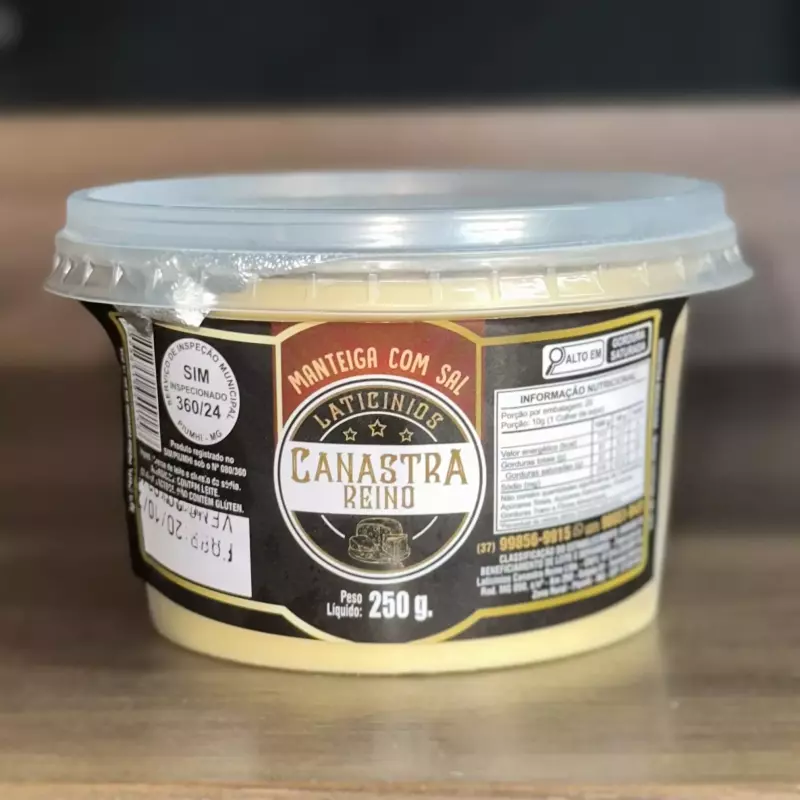 Manteiga (com Sal) Canastra 250g