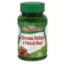 Quitosana, Psyllium e Fibra de Maçã 90 cápsul