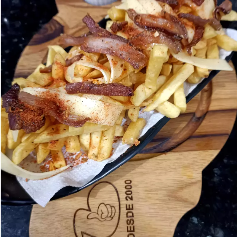 Fritas com Bacon e Muçarela (400g)