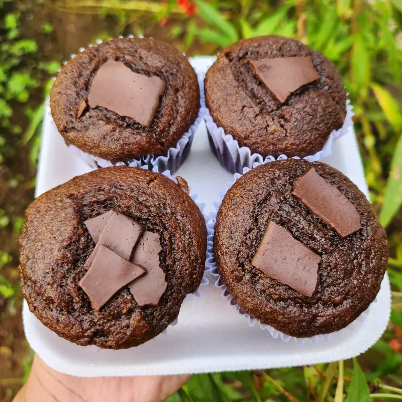 Cupcake de chocolate (4 unds)