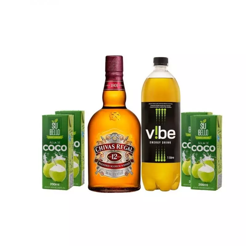 Chivas 12 Anos 1L  + Tsunami/Vibe