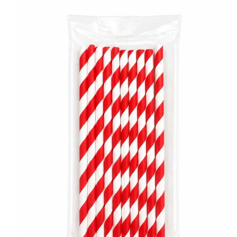 Pitillo carton rojo x10