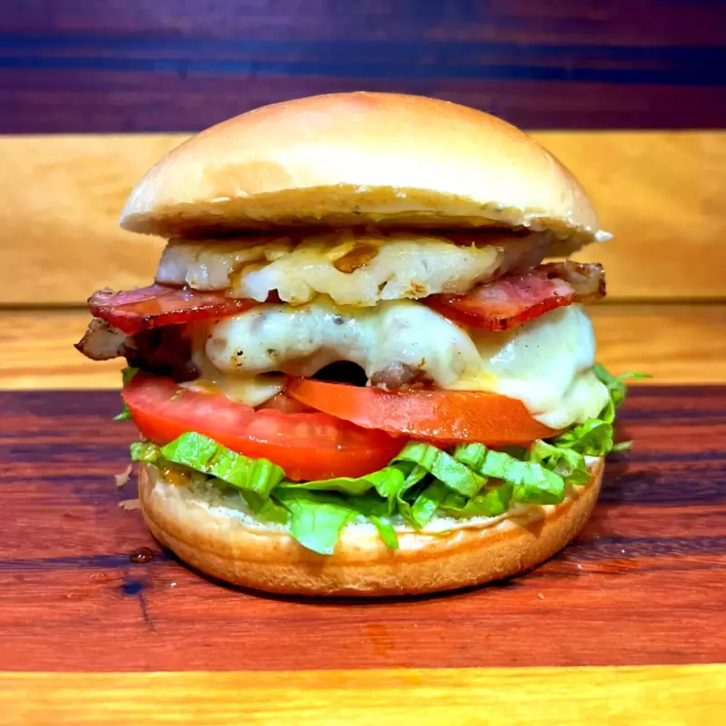 Hambúrguer Abacaxi & Bacon