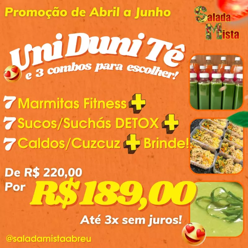 COMBOS DE MARMITAS PROMOCIONAIS