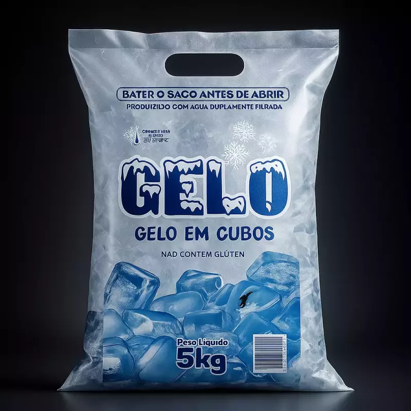 Gelo em cubos (kg)
