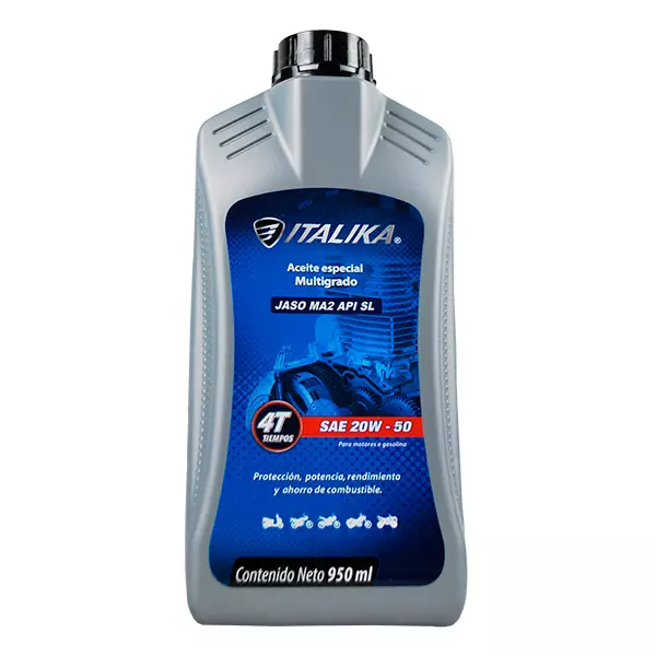 Italika 4T SL  SAE 20w-50 de 950 ml.