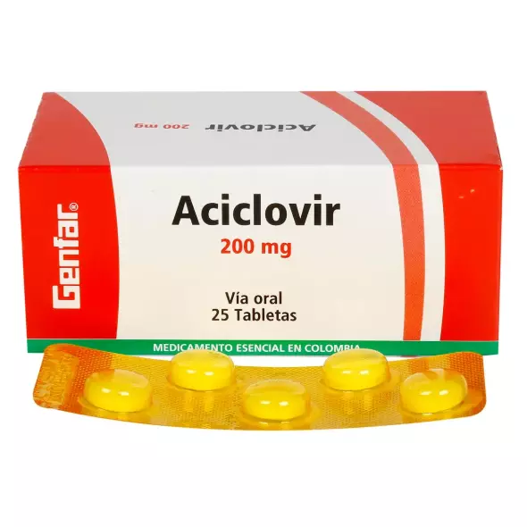 ACICLOVIR 200MG CAJA X10 tabletas