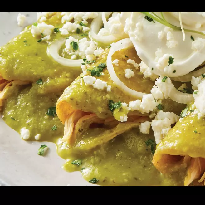 Enchiladas con pollo