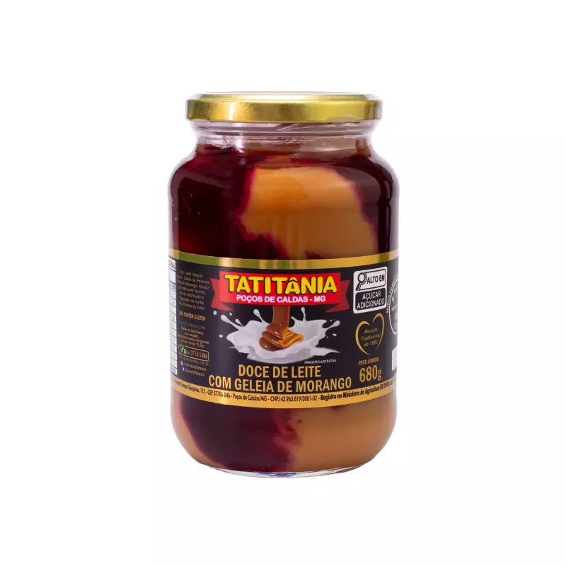 DOCE DE LEITE C MORANGO 680G