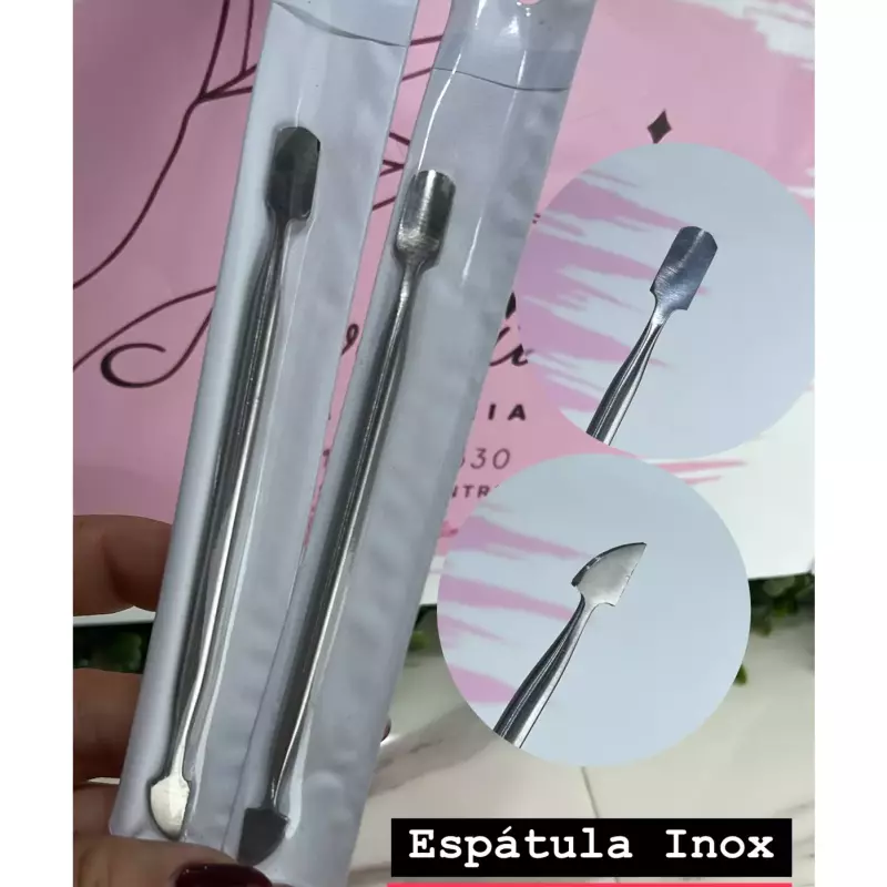 Espátula /Empurrador Inox Fina