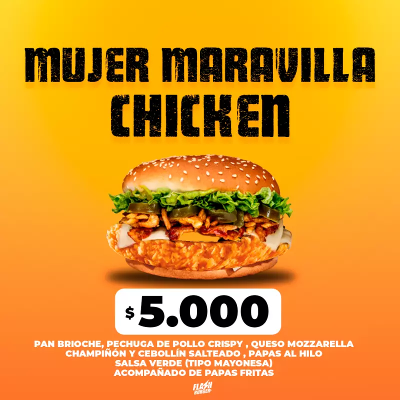 PROMO MUJER MARAVILLA (CHICKEN)