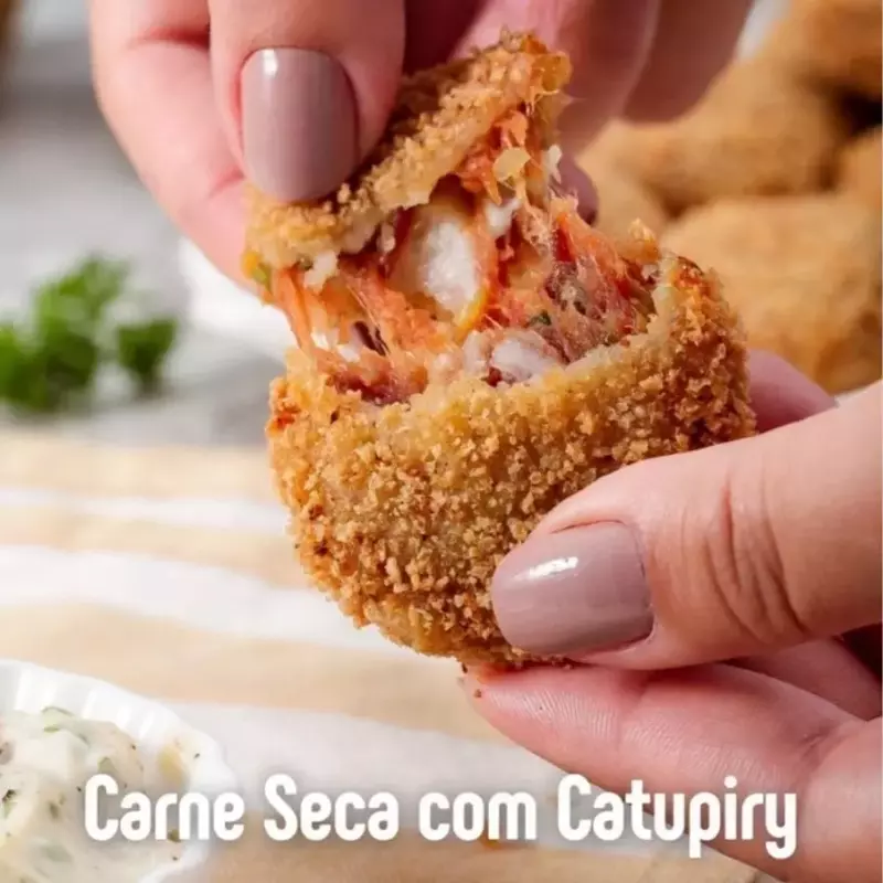 Disquinho carne seca com catupiry