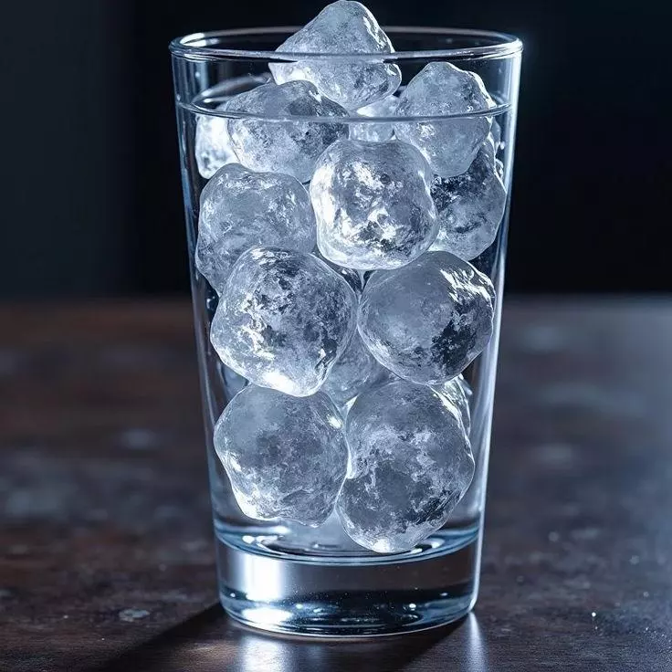 VASO CON HIELO