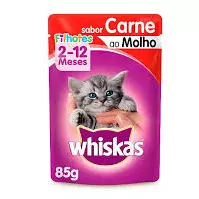 WHISKAS FILHOTE CARNE 85G
